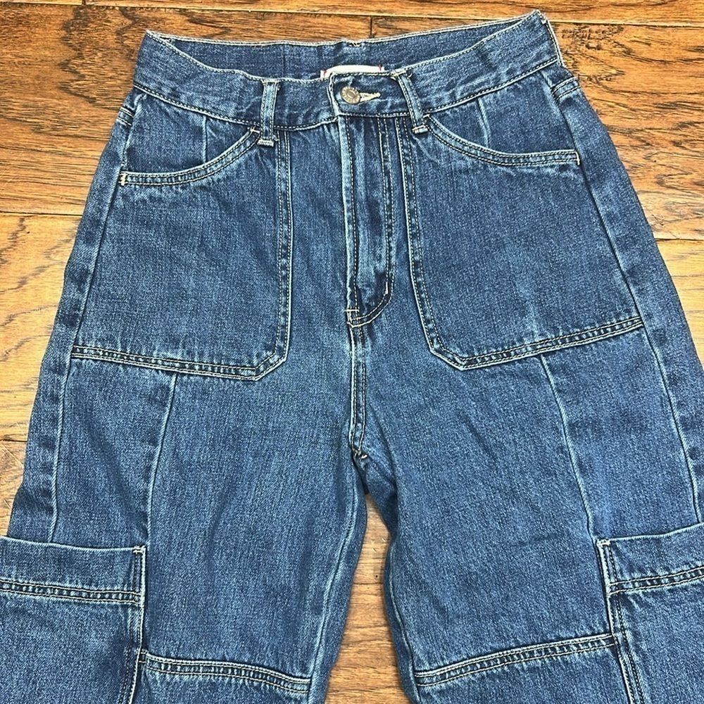 BDG High Waist Baggy Cargo denim jeans - Picture 4 of 10